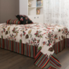 Bedspread ARBOLEDA V.4/ with striped VIENA V.110