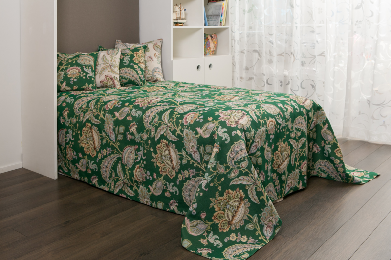 Bed cover BARAHONA V.5, green