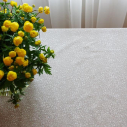 Tablecloth DUK beige v. 33, square, with Teflon treatment