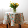 Tablecloth BORD turquoise v.23, round, with Teflon treatment