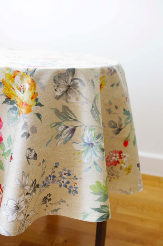 Tablecloth SERVET beige v.30, round