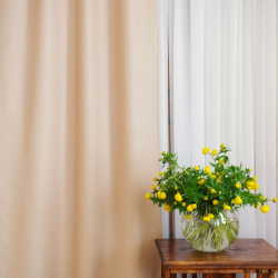 Dimout curtain SATEN v.566, light beige