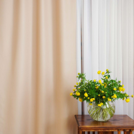 Dimout curtain SATEN v.566, light beige