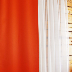 Dimout curtain SATEN v.575, terracotta