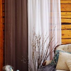 Tulle curtain LAURA 11101, v.19, brown