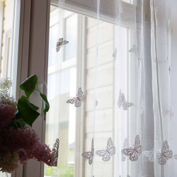 Tulle curtain BUTTERFLIES v. 01