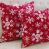 Cushion cover SNOW FLAKES, red