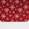 Throw SNOW FLAKES, red