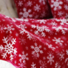 Plaid SNOW FLAKES, red