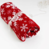Throw SNOW FLAKES, red