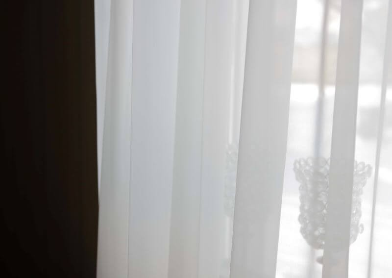 Sheer curtain SANDY v.50, white, ready-made curtain, special price
