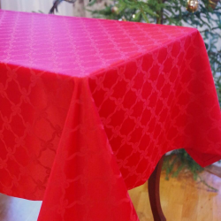 Tablecloth LOOP v.25, red, with Teflon treatment