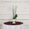 Tablecloth MOONID round, black