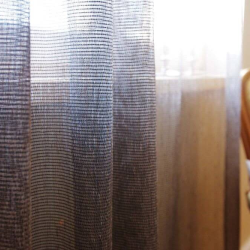 Mesh curtain VIKING v.60, dark brown