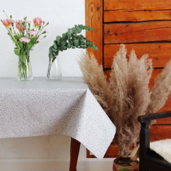 Tablecloth GAR v.304, grey, rectangular, with Teflon treatment