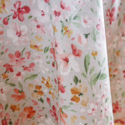 Tablecloth BORD terracotta v.12, round, with Teflon treatment