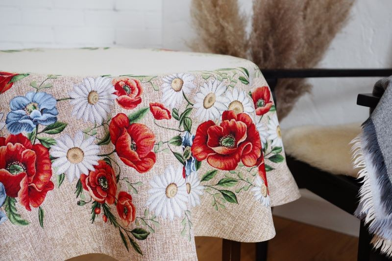 Tablecloth FLEUR, round