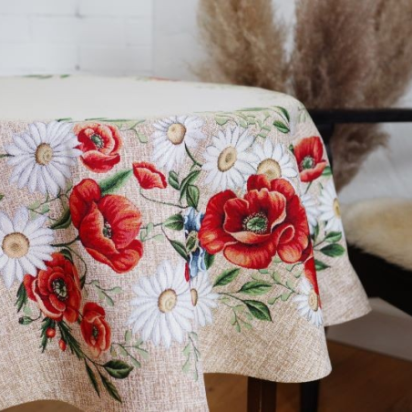 Tablecloth FLEUR, round