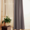 Blackout curtain SATEN v.506, dark gray, ready-made curtain, SPECIAL PRICE