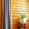 Dimout curtain SATEN v.506, dark grey, ready-made curtain, special price