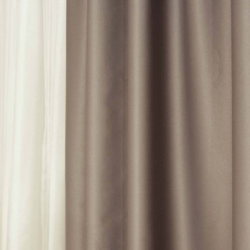 Dimout curtain SATEN v.506, dark grey, ready-made curtain, special price