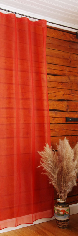 Sheer curtain Laura 11101 v.13, red
