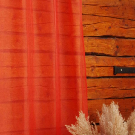 Sheer curtain Laura 11101 v.13, red