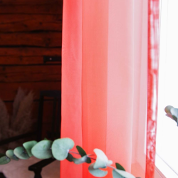 Sheer curtain Laura 11101 v.13, red