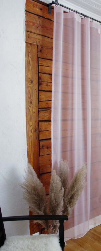 Sheer curtain LAURA 11101 v.01, light pink