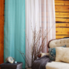 Tulle curtain LAURA 11101 v.22, turquoise blue