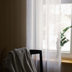 Sheer curtain NEPS, v.01, white