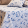 Bed cover MENTON v.13, blue