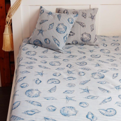 Bed cover MENTON v.13, blue