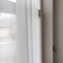 Sheer curtain LAURA 11101, v.26, light grey