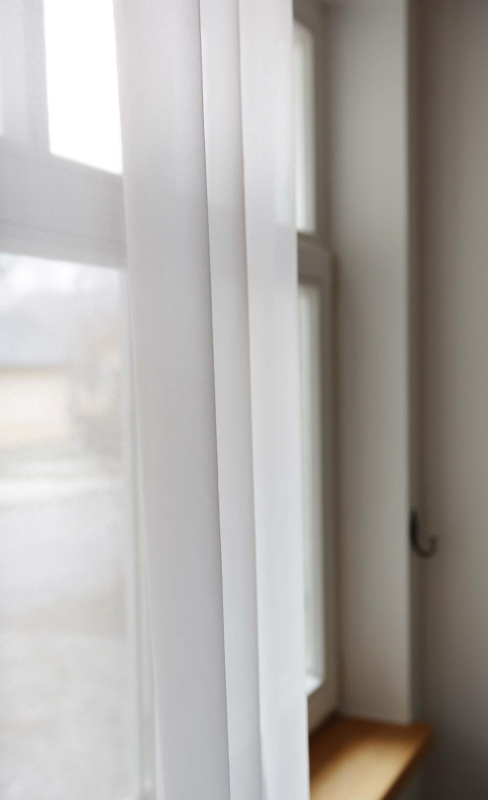 Sheer curtain LAURA 11101, v.26, light grey