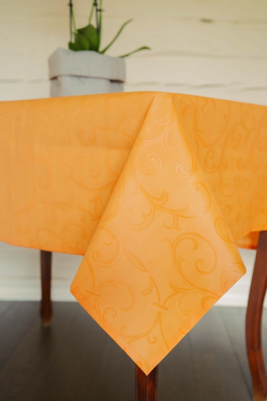 Tablecloth URUGUAY v.40, orange, with Teflon treatment