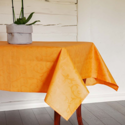 Tablecloth URUGUAY v.40, orange, with Teflon treatment