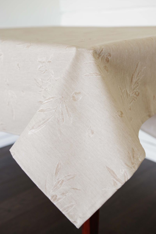 Tablecloth OLEA v.R2, beige, with Teflon treatment