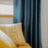 Curtain SPRING v.5288, petrol blue blue