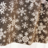 Curtain valance SNOW FLAKES, grey