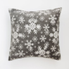 Cushion cover SNOW FLAKES, grey