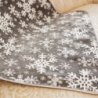 Throw SNOW FLAKES, grey
