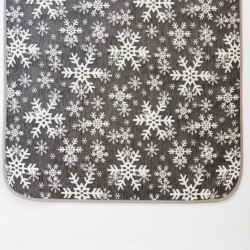 Throw SNOW FLAKES, grey