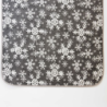 Throw SNOW FLAKES, grey