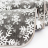Throw SNOW FLAKES, grey