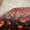 Bedspreads POPPIES, black