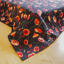 Bedspreads POPPIES, black