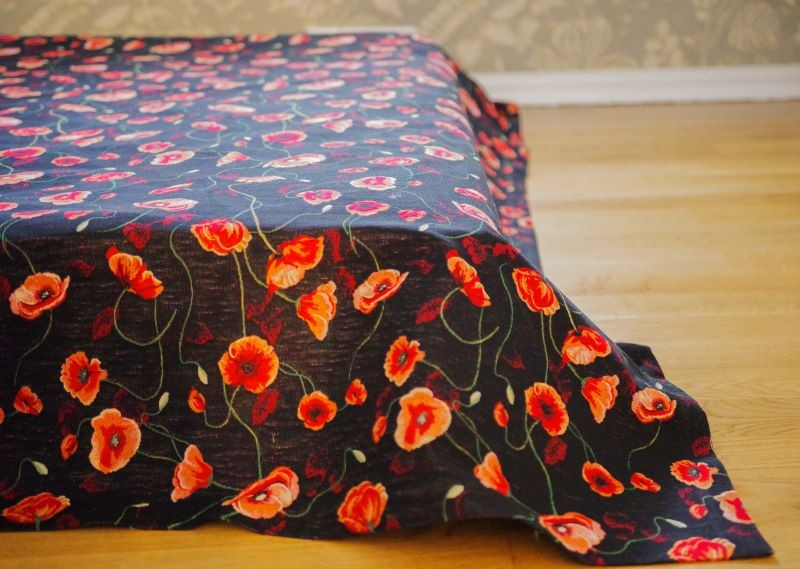 Bedspread MOONID, black