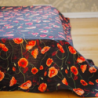 Bedspreads POPPIES, black