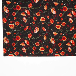 Bedspreads POPPIES, black